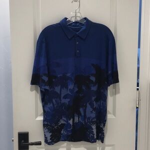 Tommy Bahama Mens Midnight Palms Polo Shirt. Size M/M